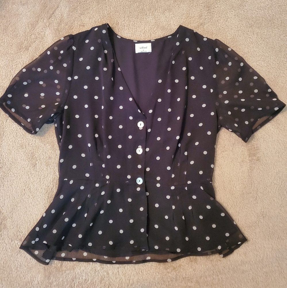 Wilfred Front Button Blouse